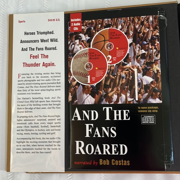 And The Fans Roared BOOK with 2 Audio CDs (unopened) - Picture 2 of 9